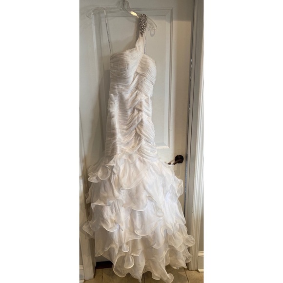 Jovani Prom Gown White 158934 - Picture 3 of 6